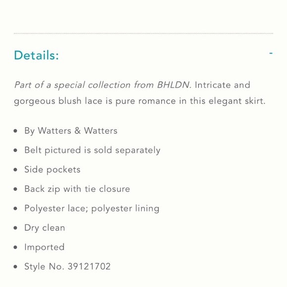 🆕NWT BHLDN Cambria Skirt - blush pink lace maxi - Picture 12 of 16
